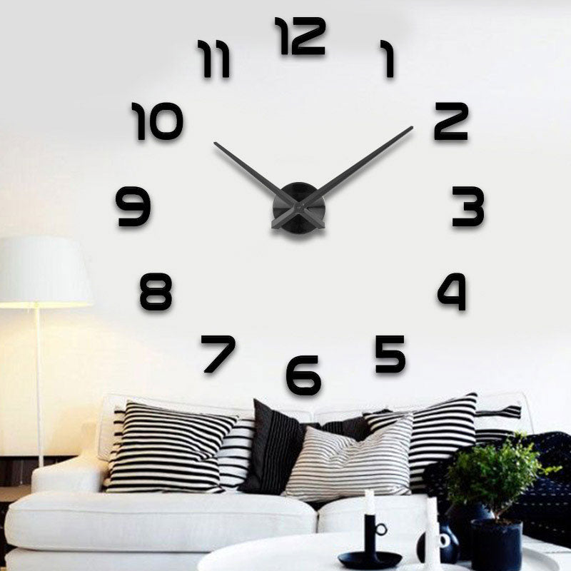 Fashion 3D big size wall clock