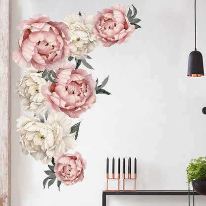 Peony Rose Flowers Wall Sticker