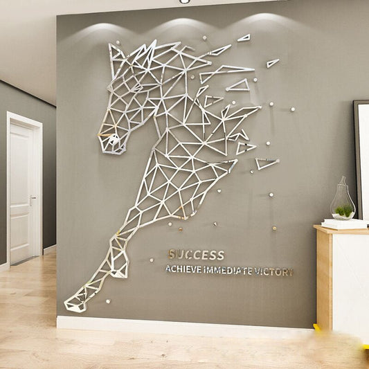 Simple line horse Acrylic wall stickers