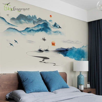 Landscape Ink Painting Wall Home Decor