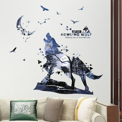 Creative Wolf Stickers Bedroom Decor