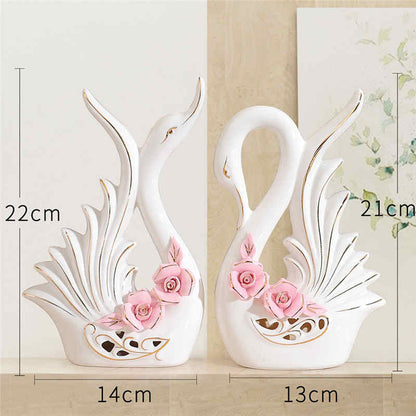 Owl Family Figurines Lovely Dancer Ornament Home Decor Accessories