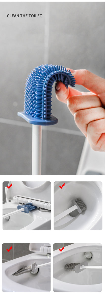 Silicone Toilet Brush & Holder