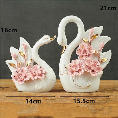 Owl Family Figurines Lovely Dancer Ornament Home Decor Accessories