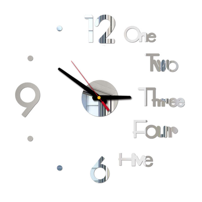 3d Wall Clock Amazon Creative Acrylic Wall Clock Diy Clock Mute Wall Sticker Clock Manufacturer Supply