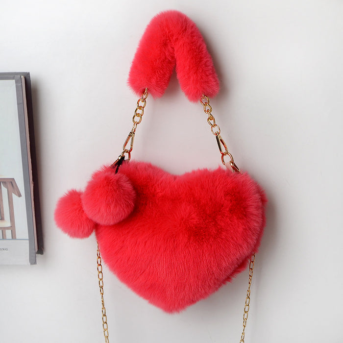 Valentine's Day Soft Plush Party Handbag
