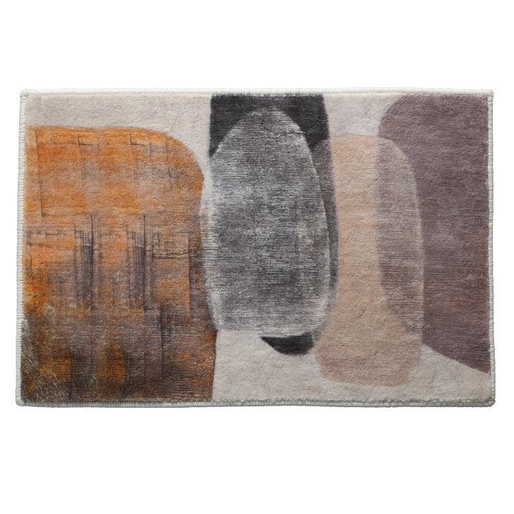 Machine Made Door Mat  Luxury Grey And Golden Printed Living Room Home Decorative Rugs Carpet