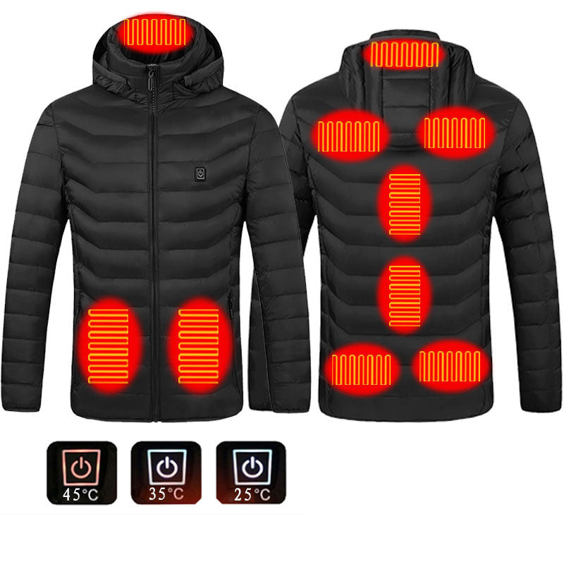New Heated Jacket & Coat with USB Electric Heater & Thermal Clothing Heating Vest for Winter